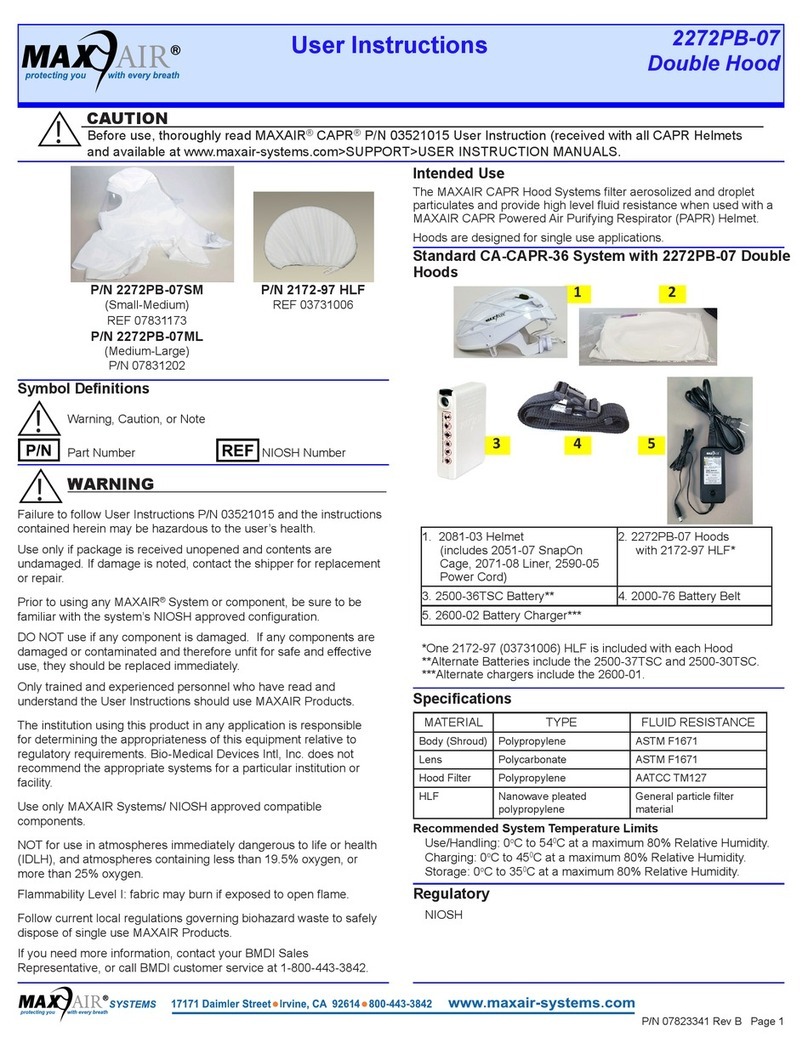 Maxair CAPR 2272PB-07 User instructions