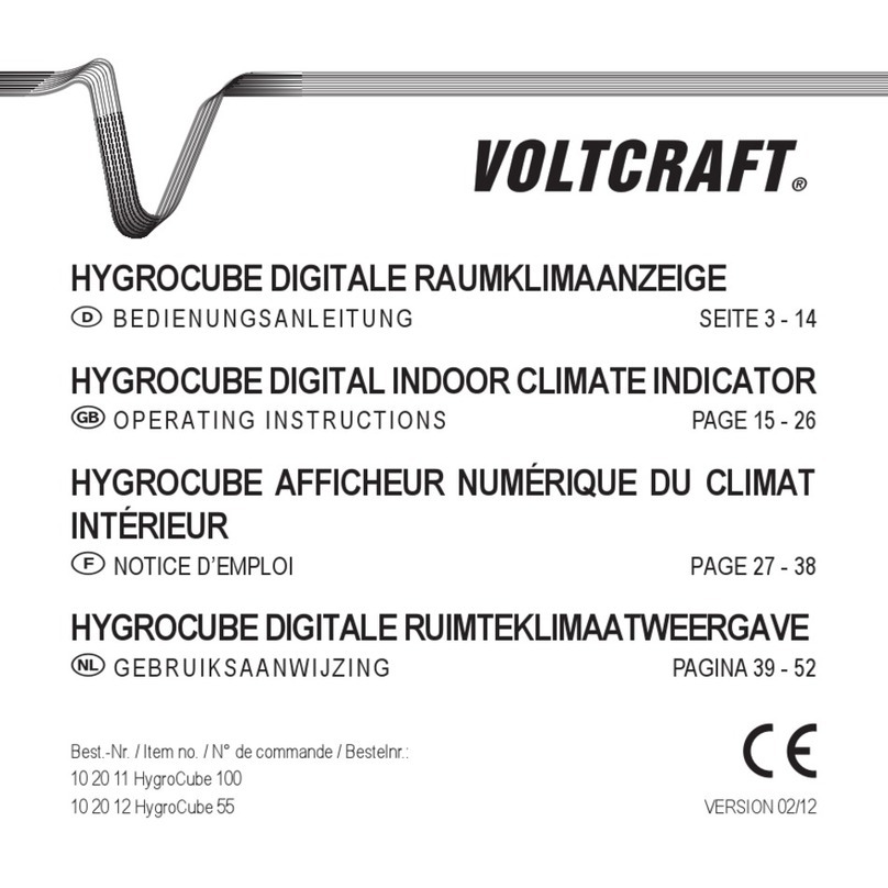VOLTCRAFT HygroCube 100 User manual