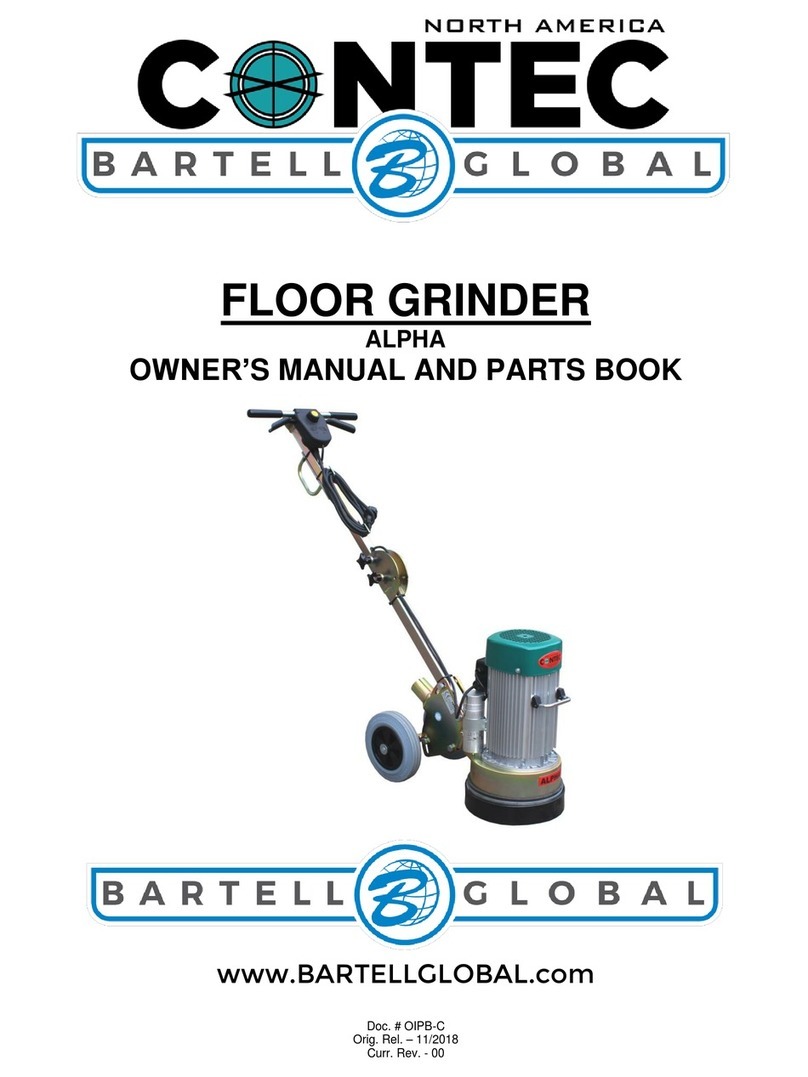 Bartell Global CONTEC ALPHA Owner's manual and parts book