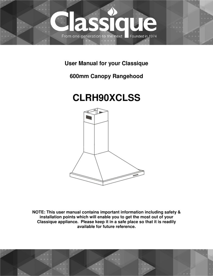 Classique CLRH90XCLSS Instruction Manual Classique CLRH90XCLSS Instruction Manual