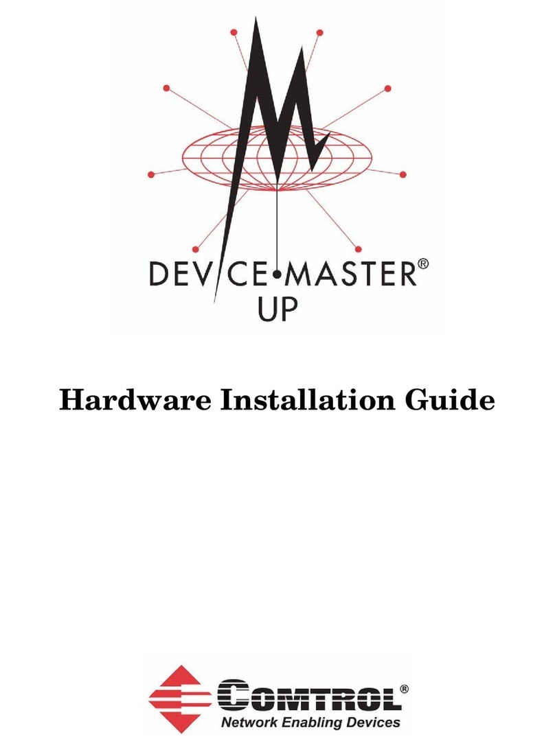 Comtrol DeviceMaster Up Hardware installation guide