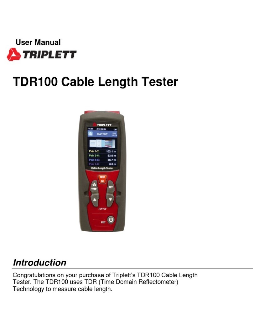 Triplett TDR100 user manual