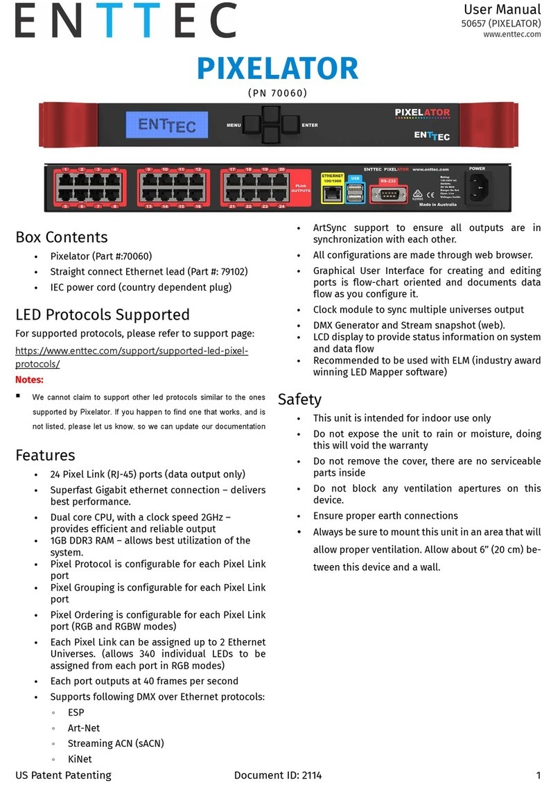 Enttec Pixelator User manual