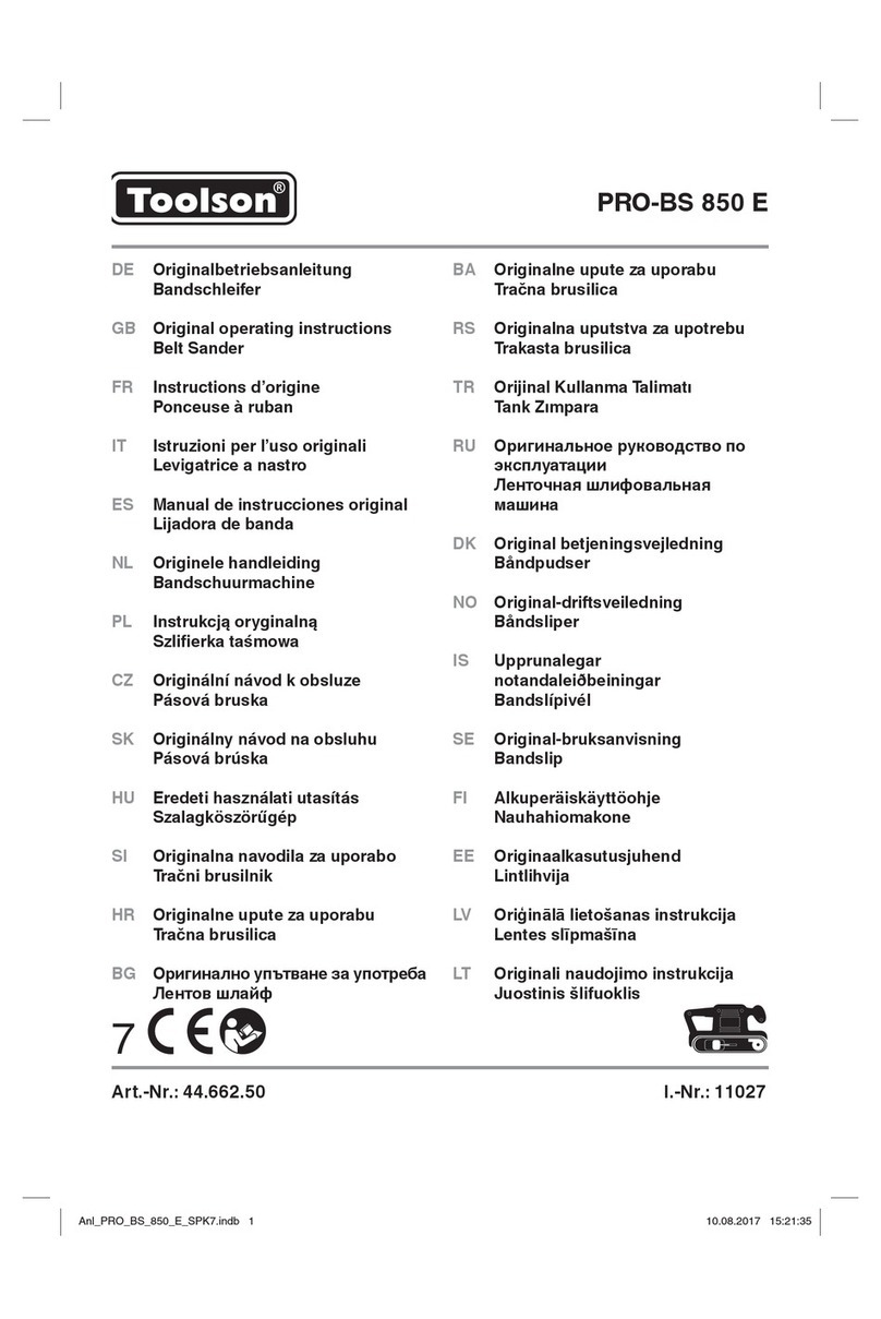 Toolson PRO-BS 850 E User manual