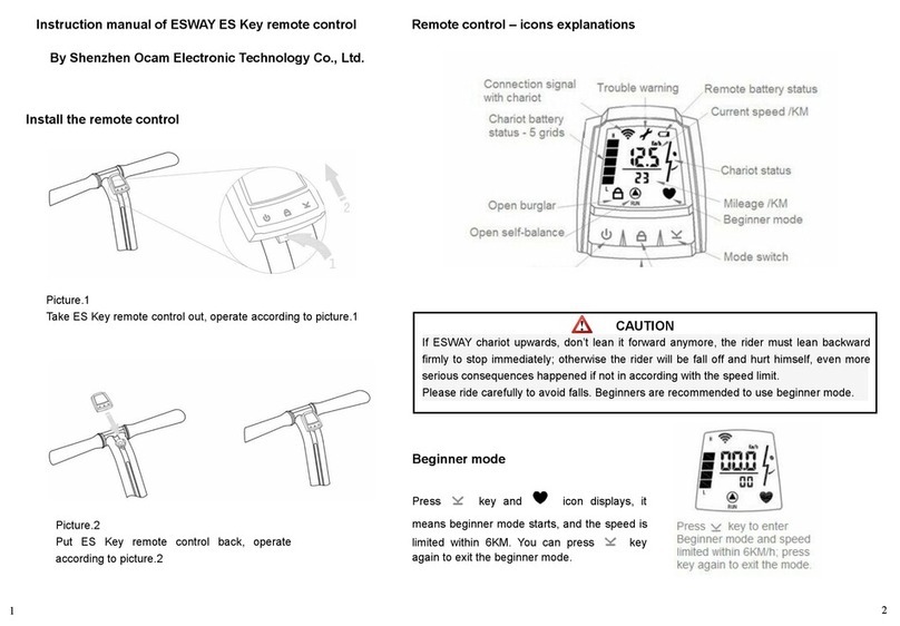 Shenzhen Ocam Electronic ESWAY ES User manual