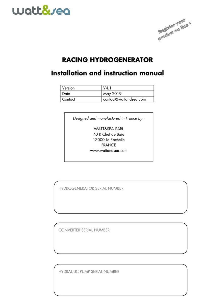 Watt & Sea PK-610-600-PV Installation and instruction manual