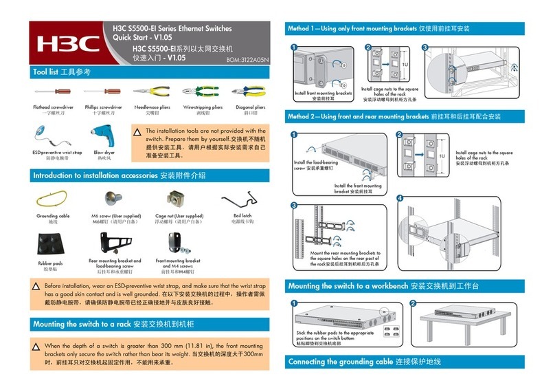 H3C S5500-EI series User manual H3C S5500-EI series User manual