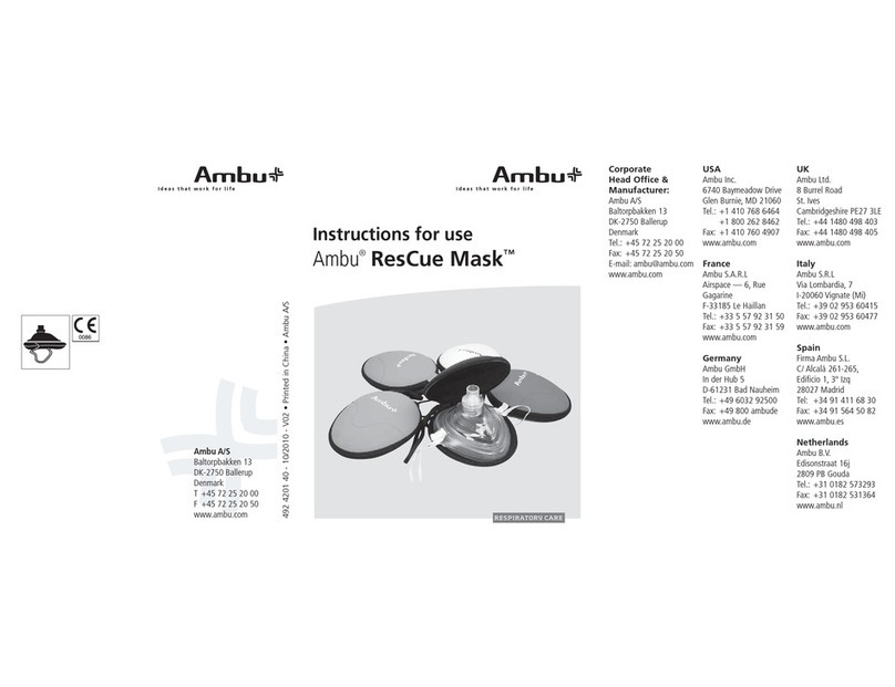 Ambu ResCue Mask Instructions for use