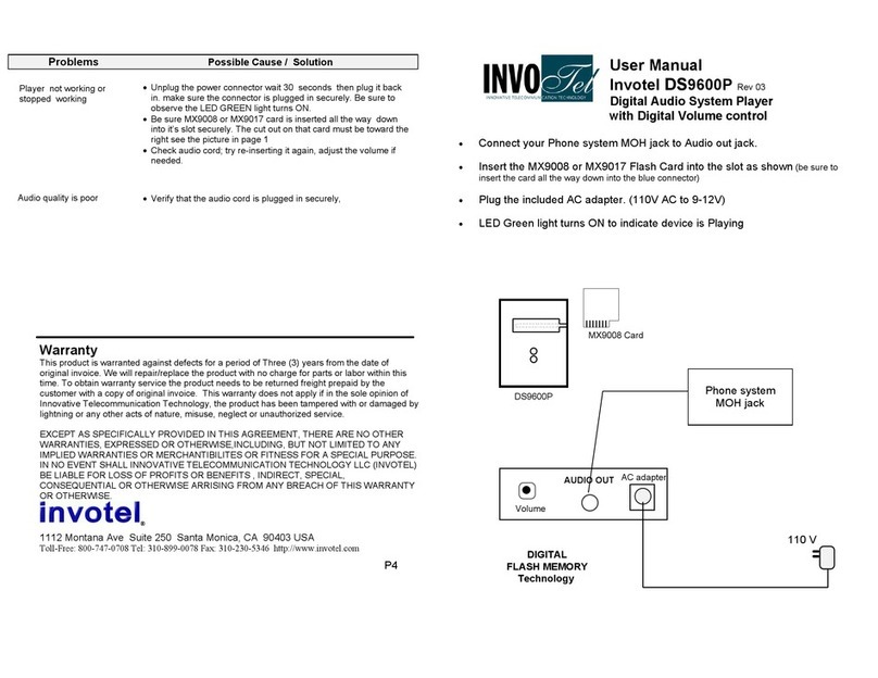 invotel DS9600P user manual