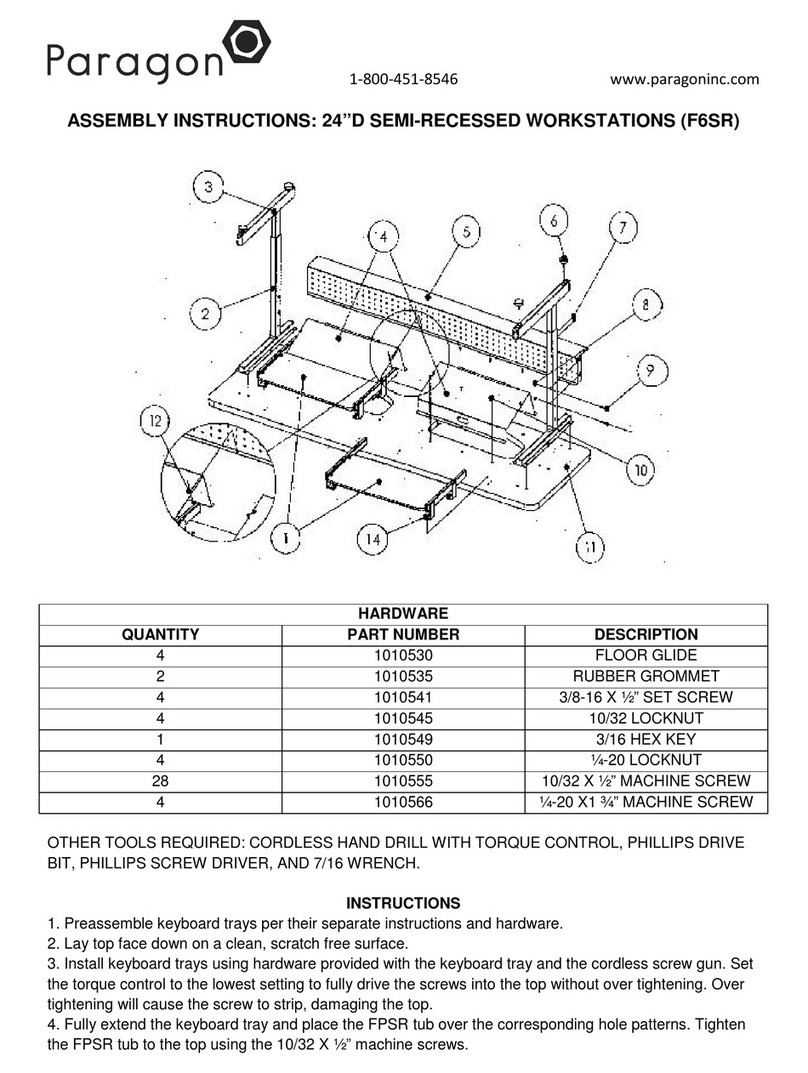 Paragon F6SR Assembly instructions