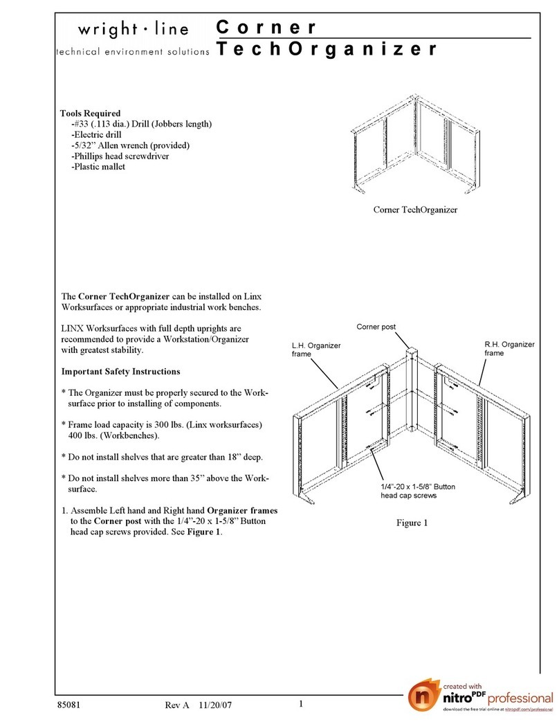 Eaton Wright-Line TechOrganizer Corner User manual