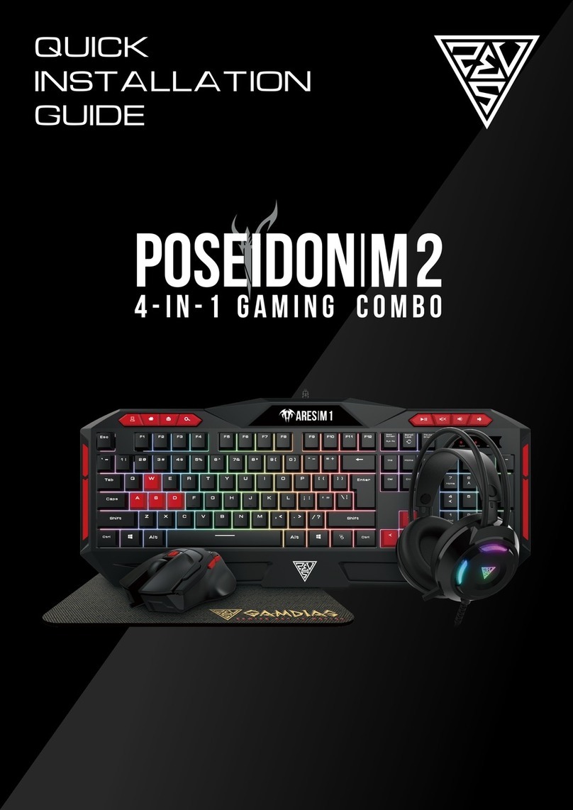 GAMDIAS POSEIDON M2 Quick installation guide