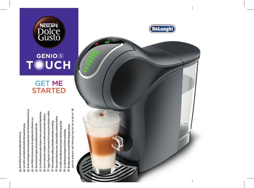 DeLonghi Nescafe Dolce Gusto Genio S Touch Specification sheet