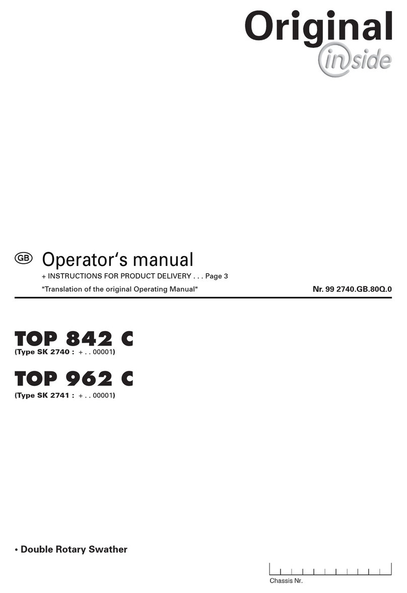Poettinger TOP 842 C Operator's manual