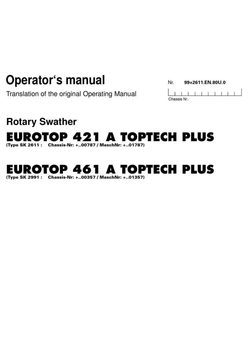 Poettinger EUROTOP 421 A TOPTECH PLUS Operator's manual