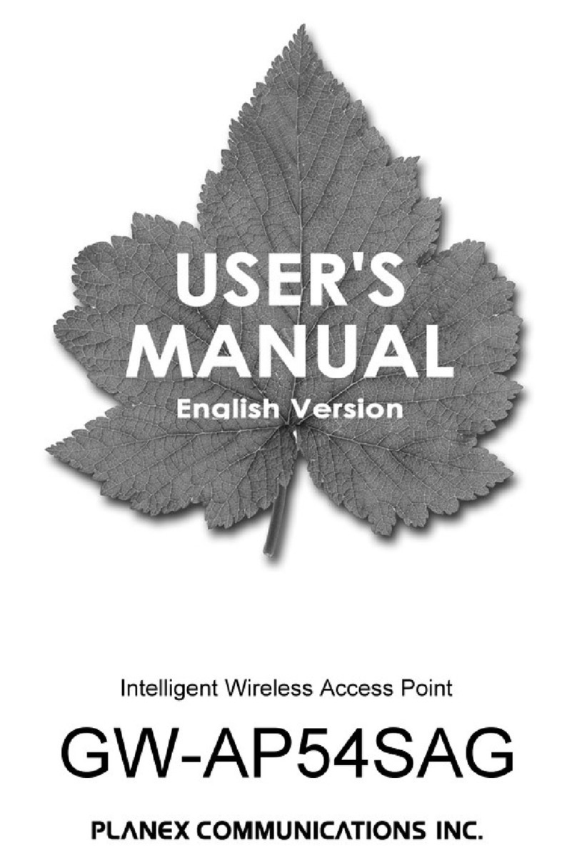 Planex GW-AP54SAG User manual