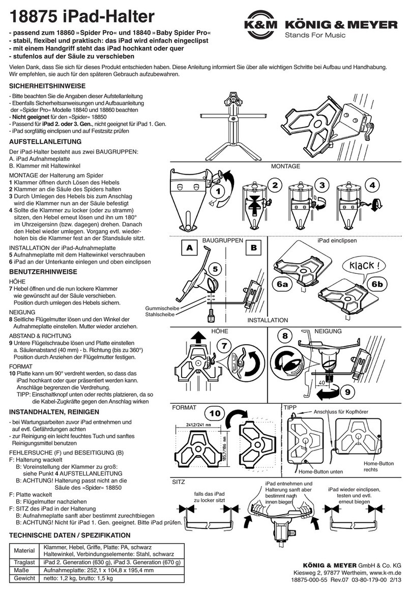Konig & Meyer 18875 manual