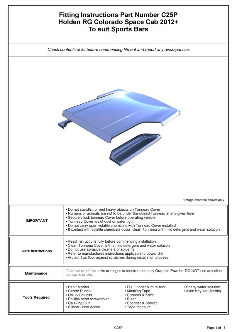 HSP C25P Fitting instructions