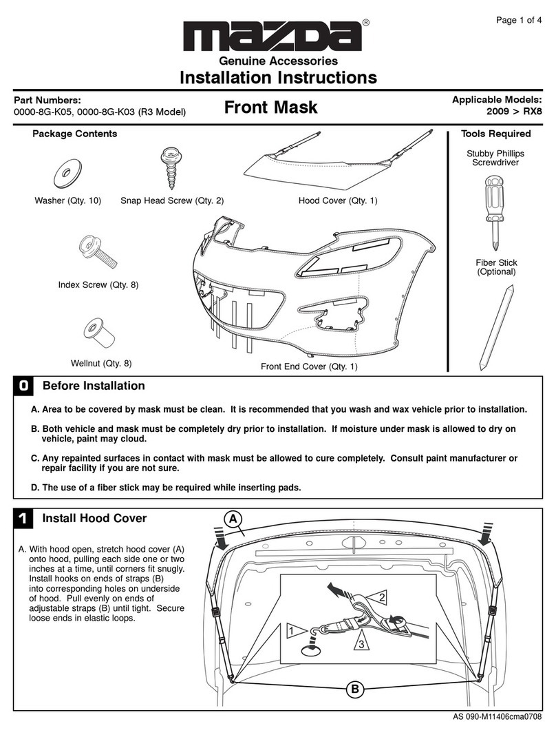Mazda 0000-8G-K05 installation instructions