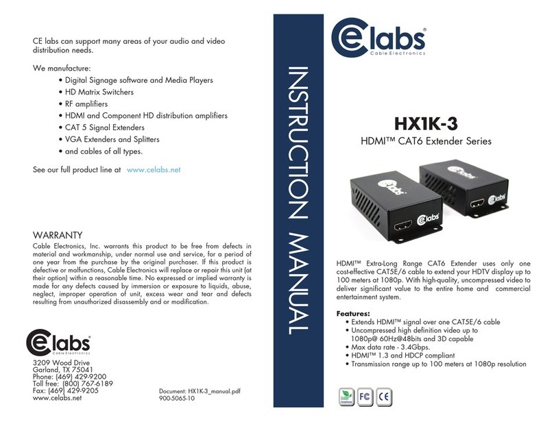 Celabs HX1K-3 Series User manual