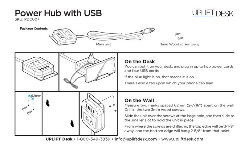 Uplift Desk PDC007 quick start guide