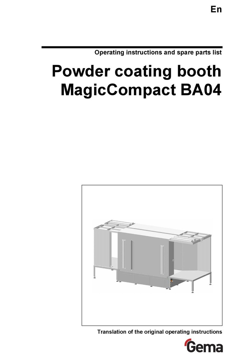 Gema MagicCompact BA04 Operating instructions and spare parts list Gema MagicCompact BA04 Operating instructions and spare parts list