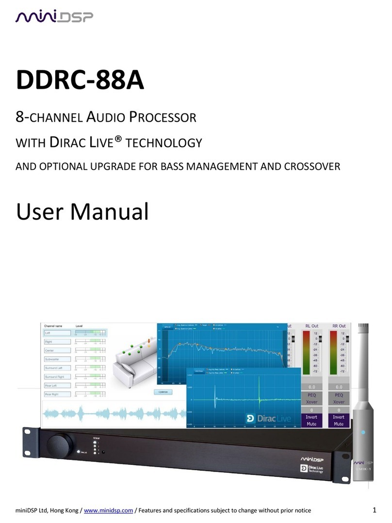 miniDSP DDRC-88A user manual miniDSP DDRC-88A user manual