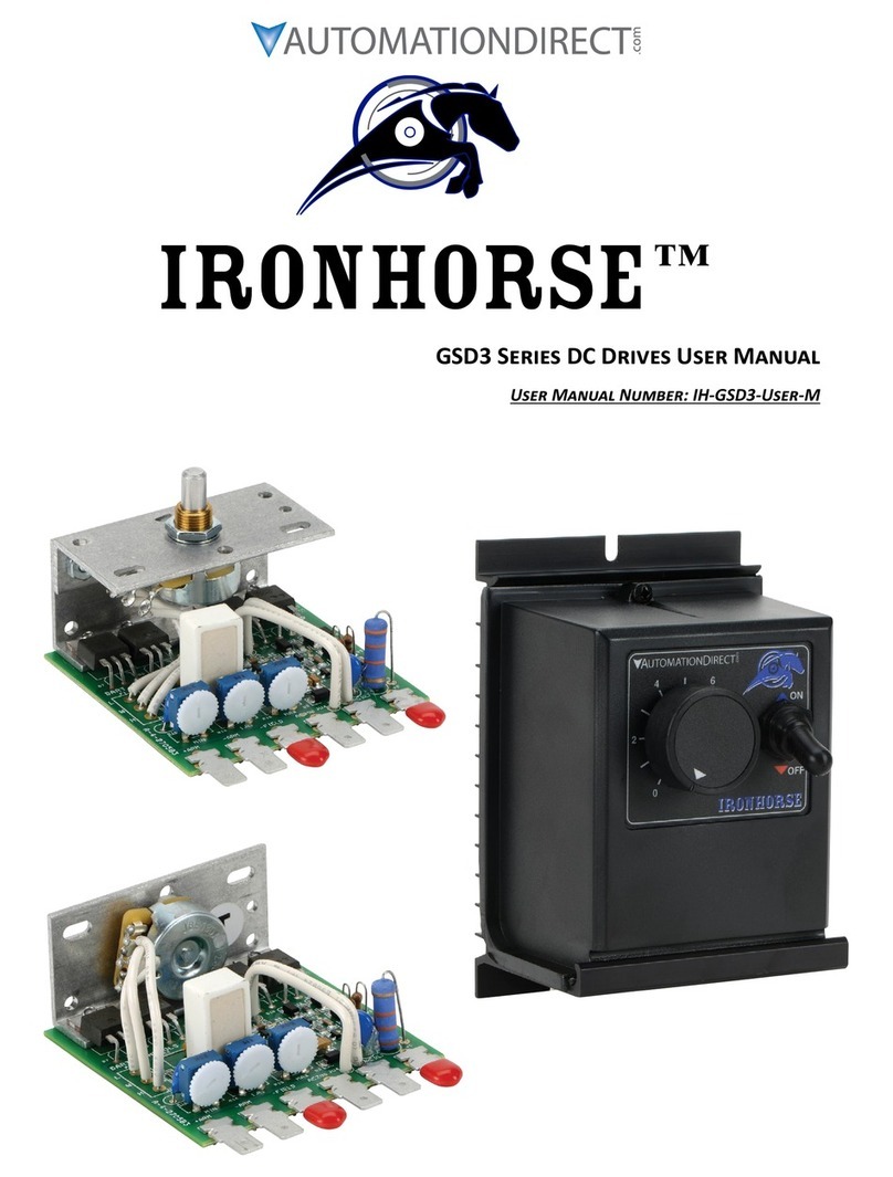 AutomationDirect IRONHORSE GSD3 Series User manual AutomationDirect IRONHORSE GSD3 Series User manual