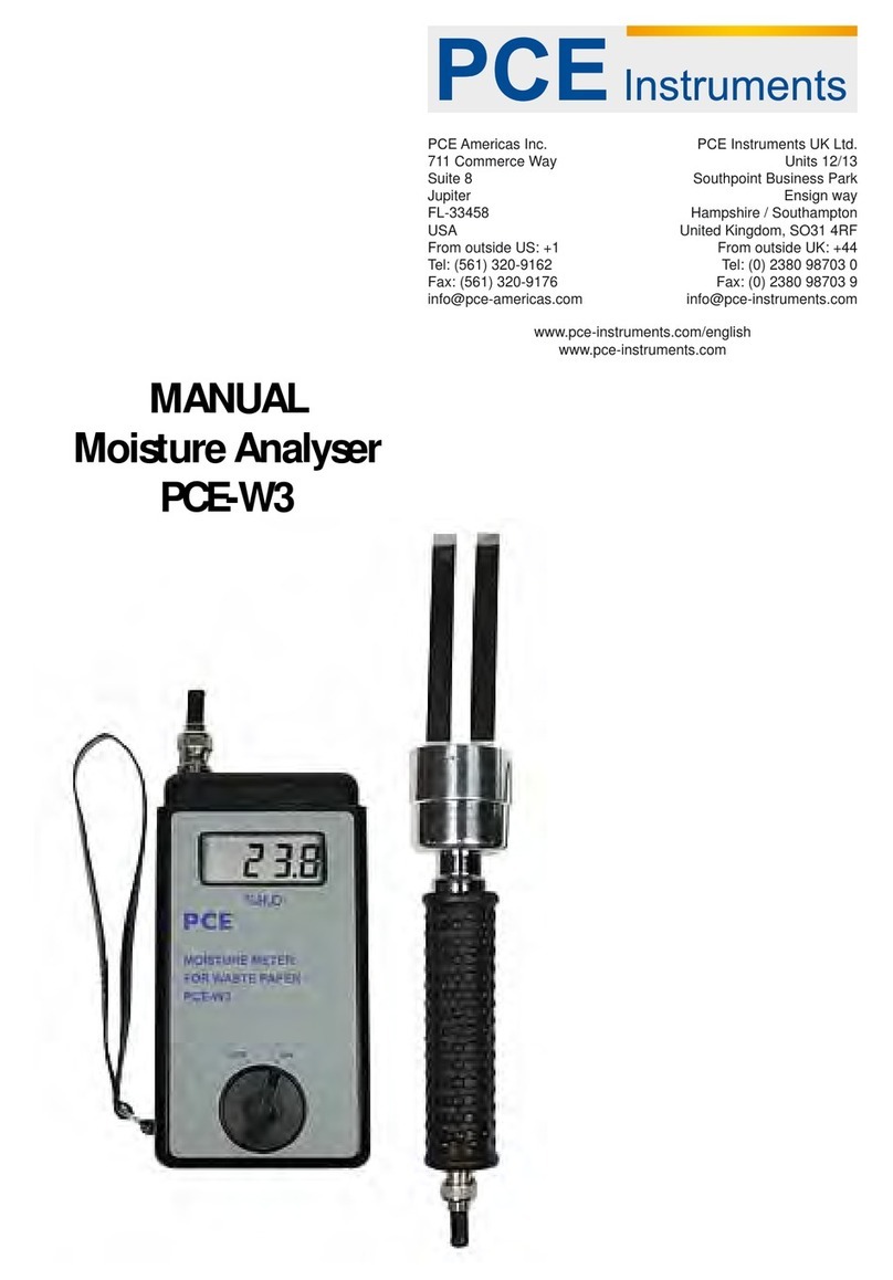 PCE Instruments PCE-W3 User manual