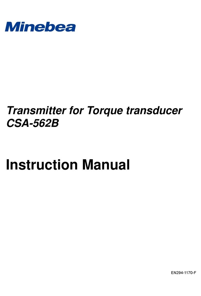 Minebea CSA-562B instruction manual