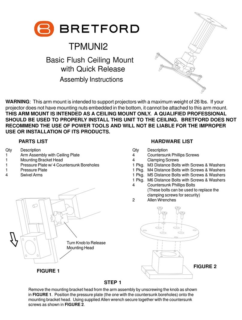 Bretford TPMUNI2 User manual