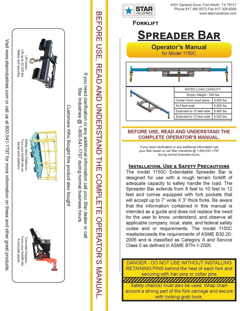 STAR INDUSTRIES 1150C Operator's manual