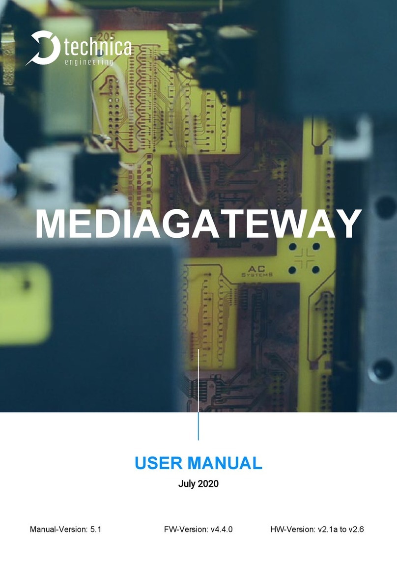Technica MediaGateway User manual