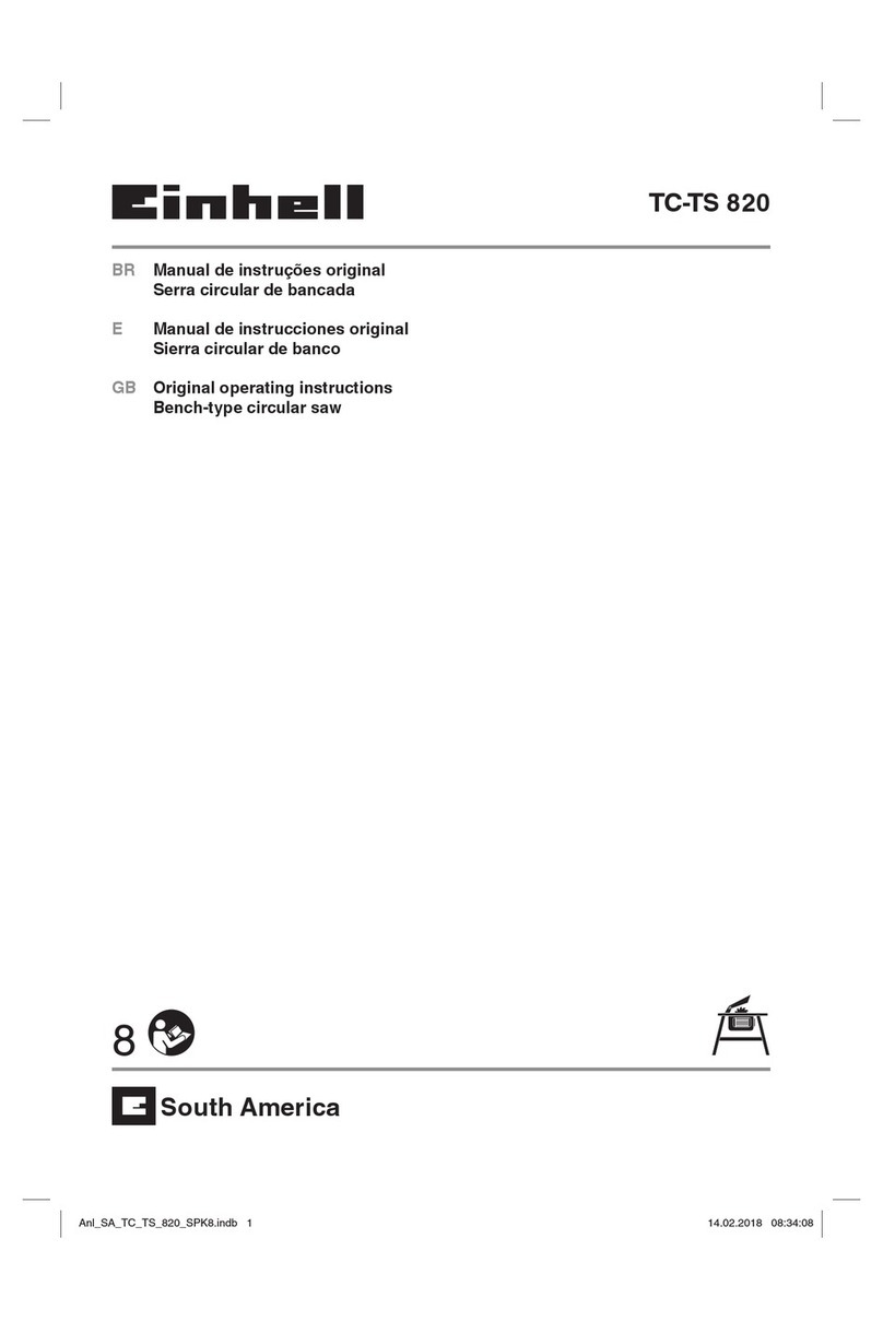 EINHELL TC-TS 820 Original operating instructions