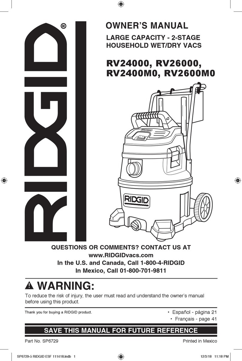 RIDGID RV24000 User manual RIDGID RV24000 User manual
