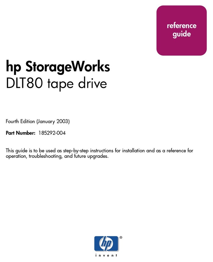 HP StorageWorks DLT80 User manual