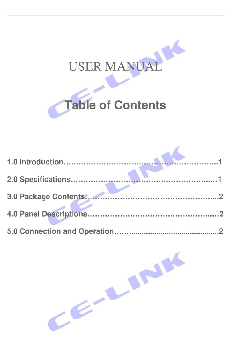 CE-Link CEU2E0001 user manual