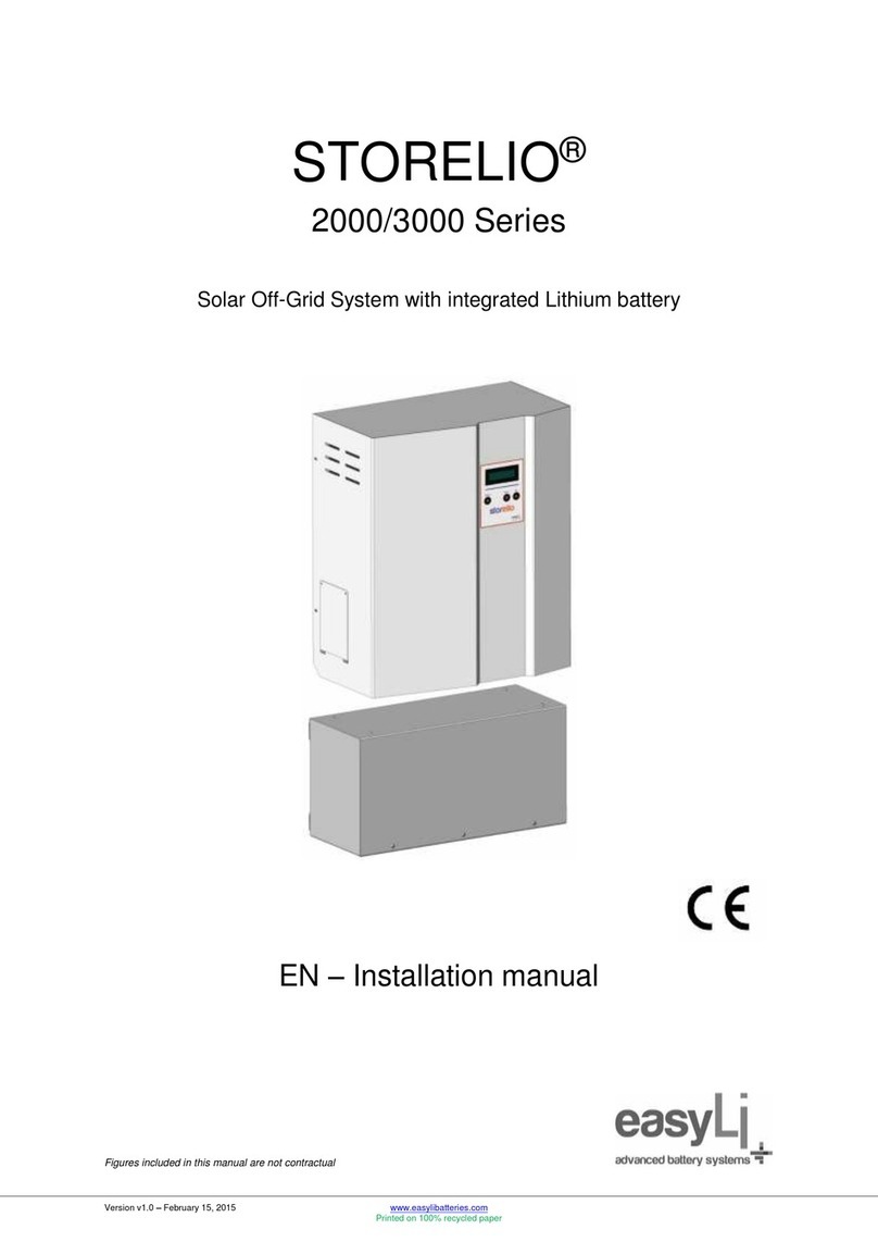 easyLi STORELIO 2000 Series installation manual