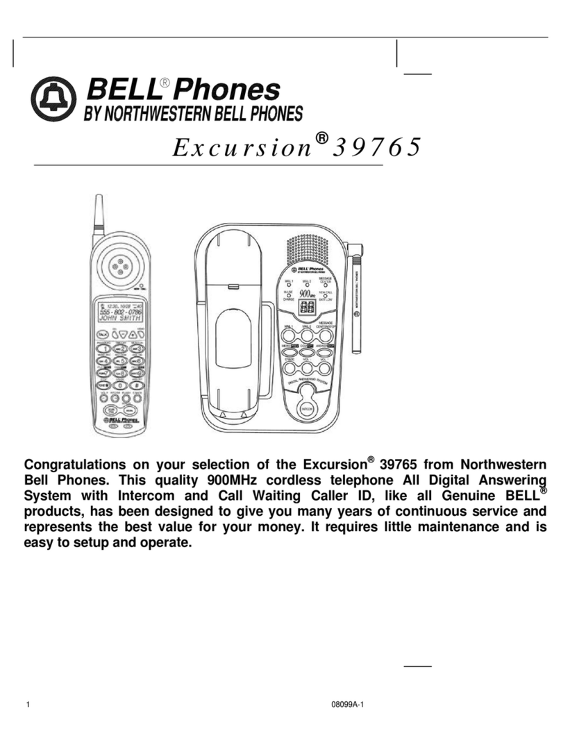 Northwestern Bell Excursion 39765 manual