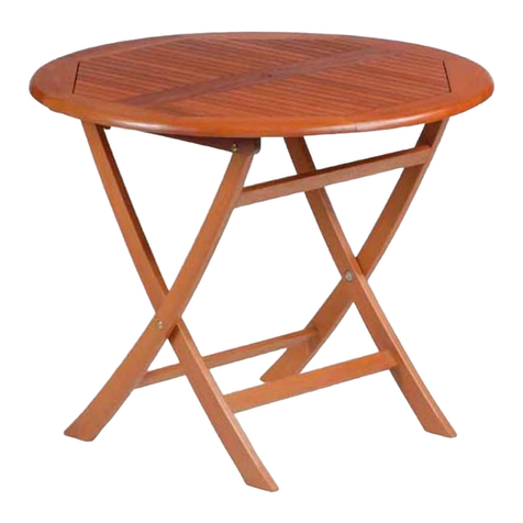 L.L.Bean Backyard Bistro Table Assembly instructions
