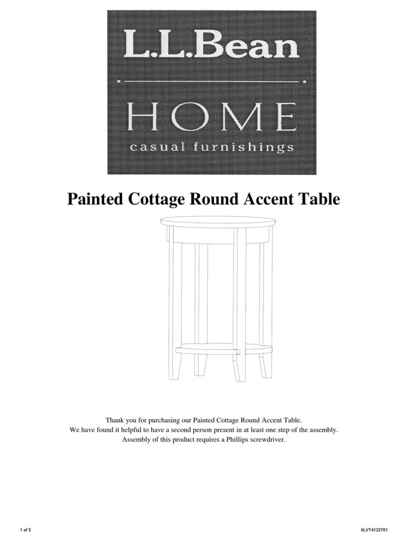 L.L.Bean Painted Cottage Round Accent Table User manual
