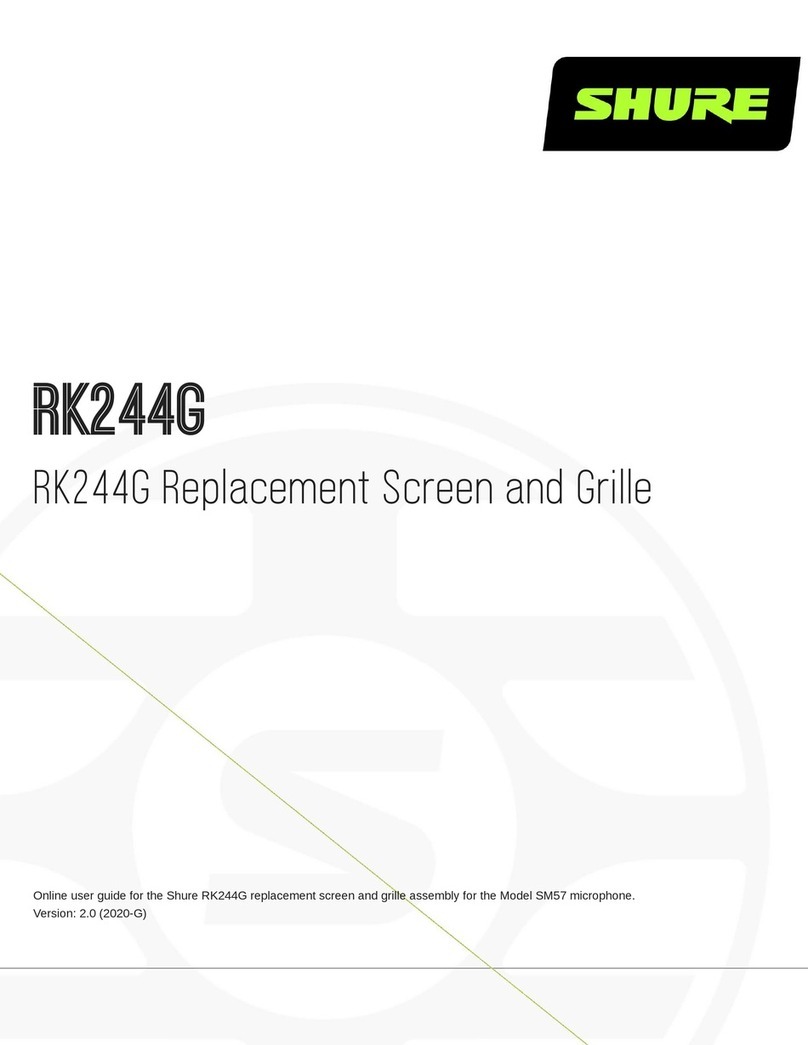 Shure RK244G quick start guide