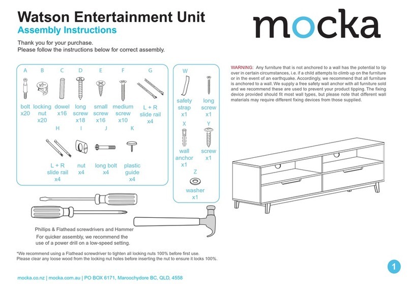 Mocka Watson Entertainment Unit User manual Mocka Watson Entertainment Unit User manual