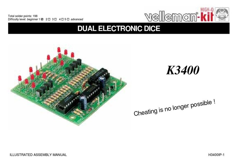 Velleman HIGH-Q Velleman-Kit K3400 Illustrated assembly manual Velleman HIGH-Q Velleman-Kit K3400 Illustrated assembly manual