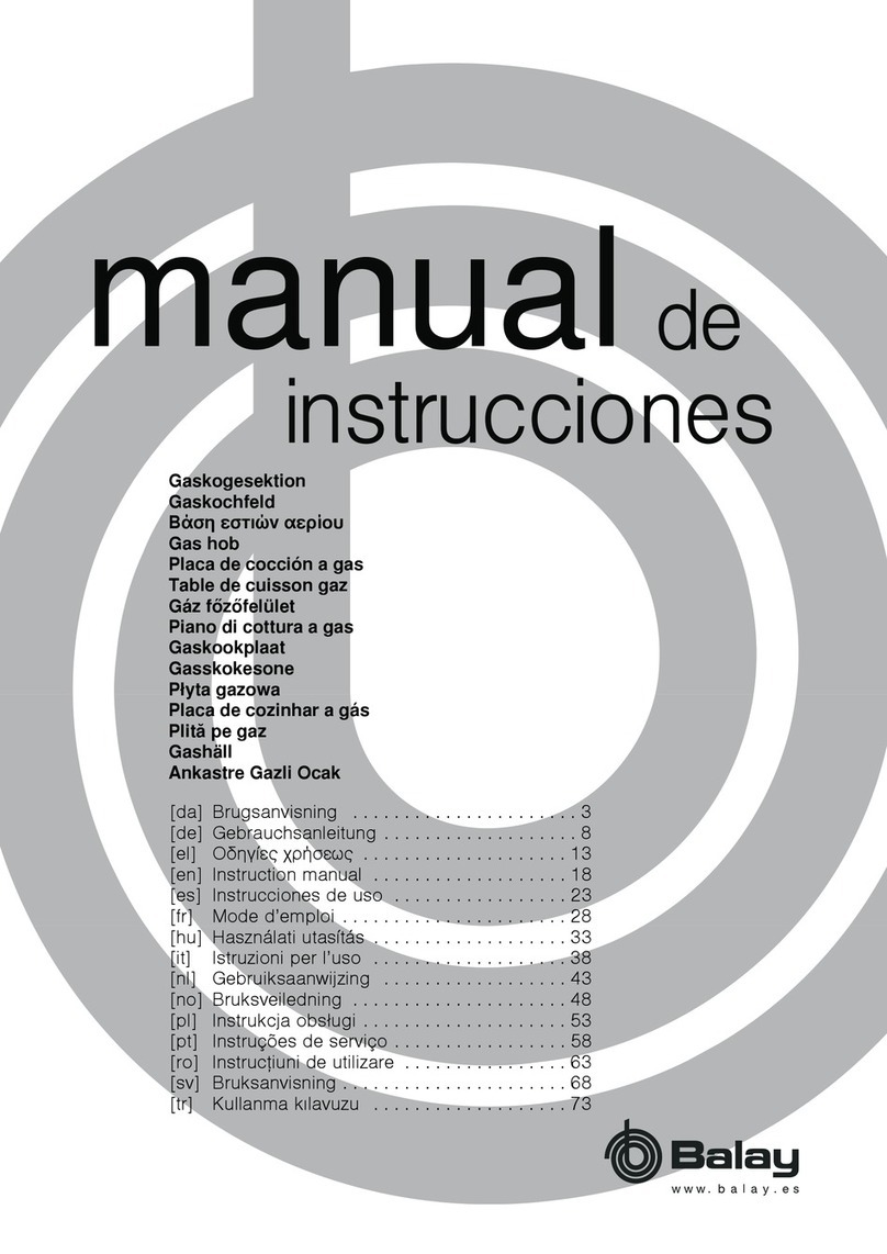 BALAY GT3BY57 instruction manual