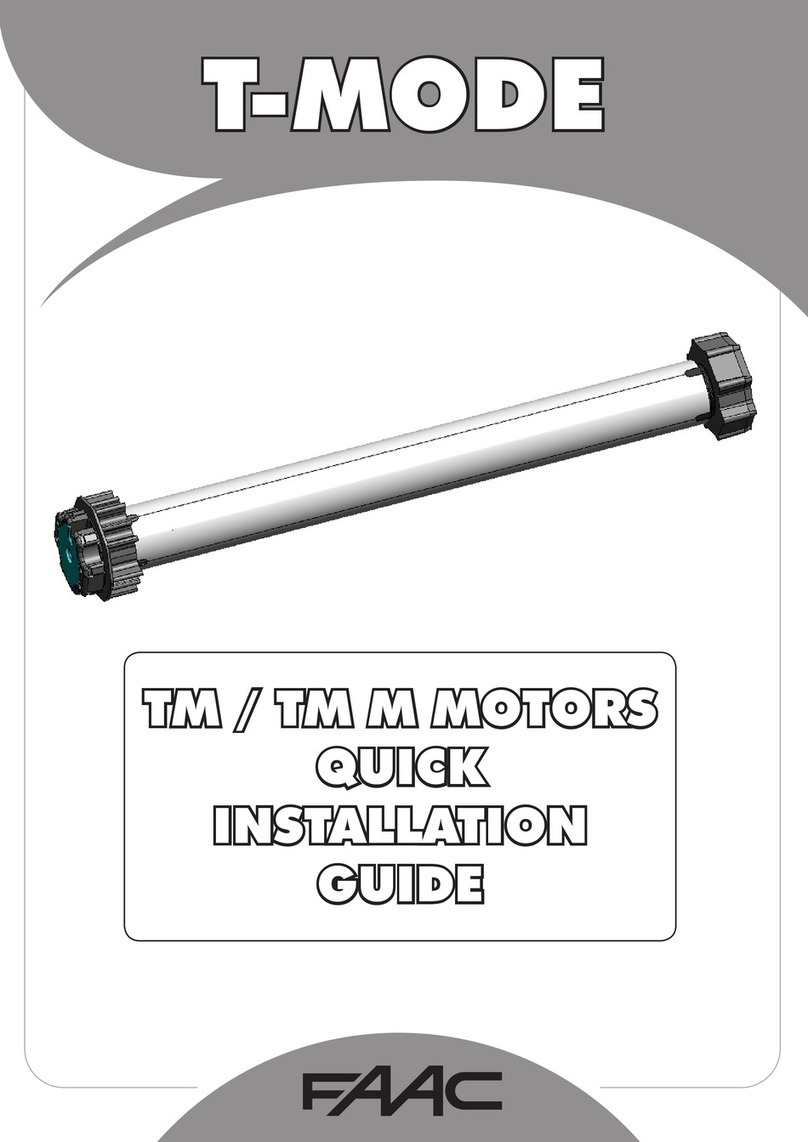 FAAC T-Mode TM 45 User manual FAAC T-Mode TM 45 User manual