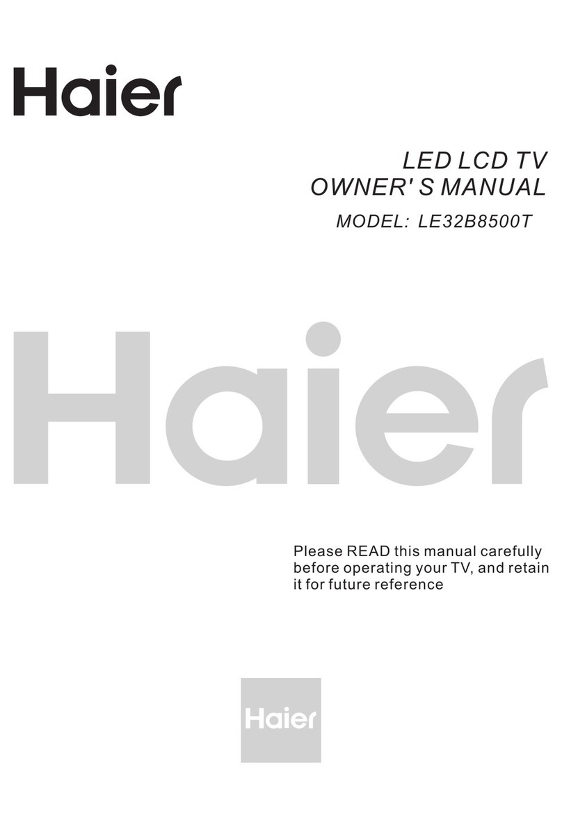 Haier LE32B8500T User manual Haier LE32B8500T User manual