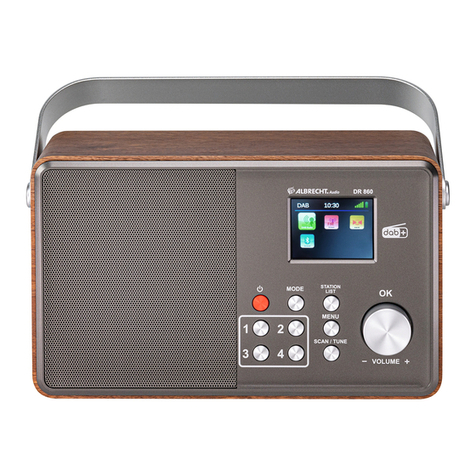 Albrecht Audio DR 860 manual