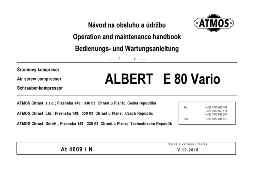 Atmos ALBERT E 80 Vario Operation and Maintenance Handbook Atmos ALBERT E 80 Vario Operation and Maintenance Handbook