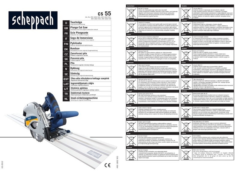 Scheppach CS 55 Translation from the original instruction manual